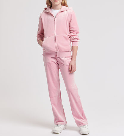 Juicy Couture Velourbukser - Tonal Wide - Pink Nectar