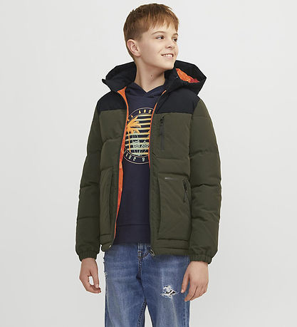Jack & Jones Dynejakke - JJEOtto - Rosin/Black Blocking/Black Pr