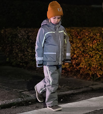 ILDHU Vinterjakke - Norly - Light Grey m. Selvlysende Reflekser