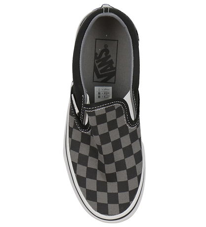 Vans Sko - Classic Slip-On - Checkerboard - Sort/Pewter 