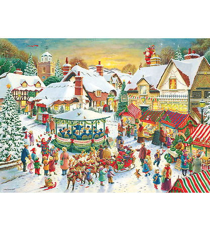 Ravensburger Puslespil - 2x500 Brikker - Christmas Collection No