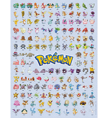 Ravensburger Puslespil - 500 Brikker - Pokémon The First 151