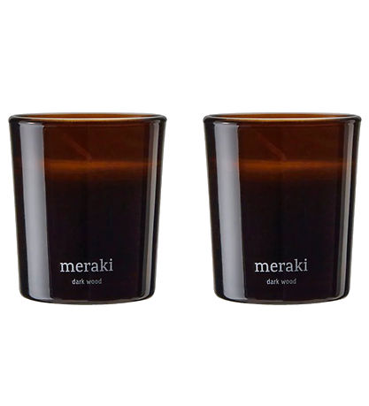 Meraki Duftlys - 2-pak - 2x60g - Warm Tonka