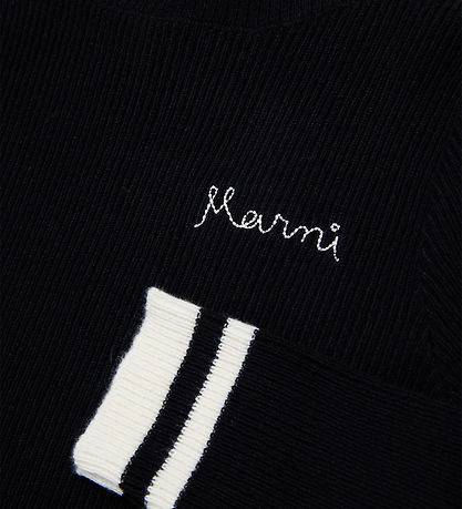 Marni Bluse - Rib - Sort m. Hvid