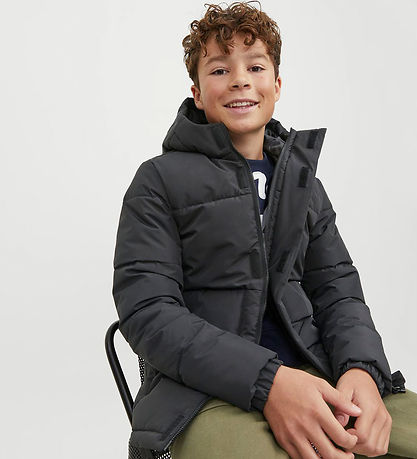 Jack & Jones Dynejakke - JCOSpeed - Sort/Tone In Tone