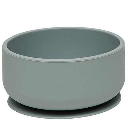 OYOY Skål - Enkei Suction - Silikone - Dusty Blue