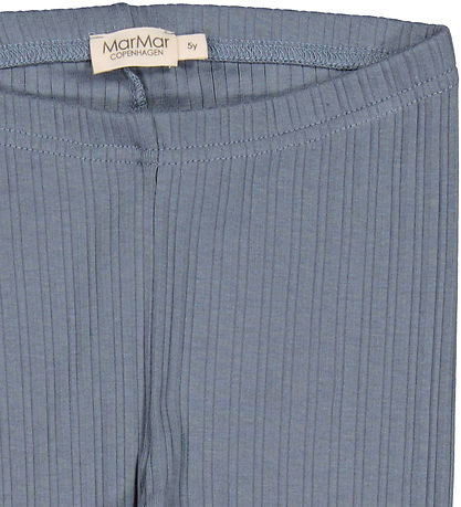 MarMar Leggings - Rib - Modal - Stormy Blue