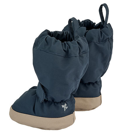 Wheat Overtrækssko m. Fleece - Tech - Dark Blue