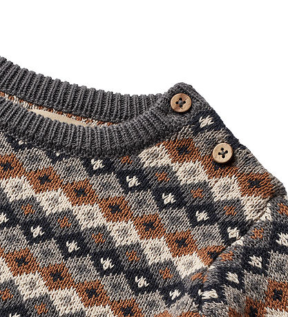 Wheat Bluse - Strik - Jaquard - Elias - Multi