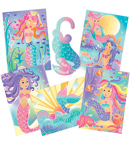 BOX CANDIY Kreasæt - Vandfarvekunstsæt  - Totally Mermaids