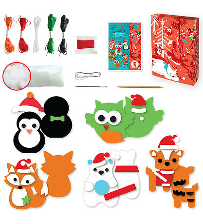 BOX CANDIY Kreasæt - Filtdyr-pynt - Totally Santa