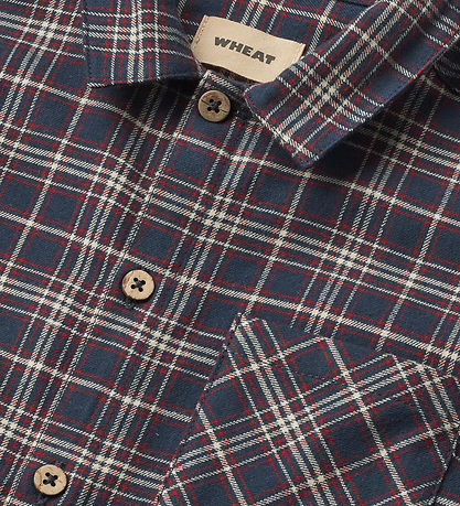 Wheat Skjorte - Oscar - Navy Check