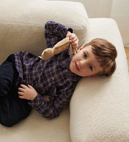Wheat Skjorte - Oscar - Navy Check