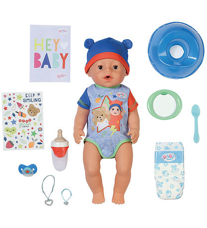 BABY born Dukke - Jonas - 43 cm - 10 Funktioner
