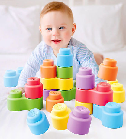 Quercetti Byggeklodser - 24 stk. - Momy Soft