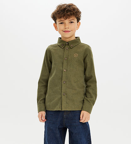 The New Skjorte - TnMick - Ivy Green Melange