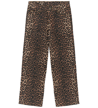The New Jeans - Denim - TnLolo - Feather Gray m. Leopardprint