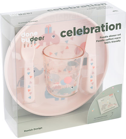 Done by Deer Spisesæt - 4 Dele - Celebration Powder