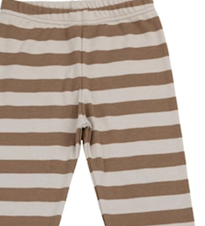 Katvig Leggings - Brun/Beige Stribet