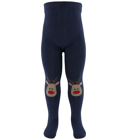Name It Strømpebukser - NmfVichristmas - 2-pak - Dark Sapphire/J