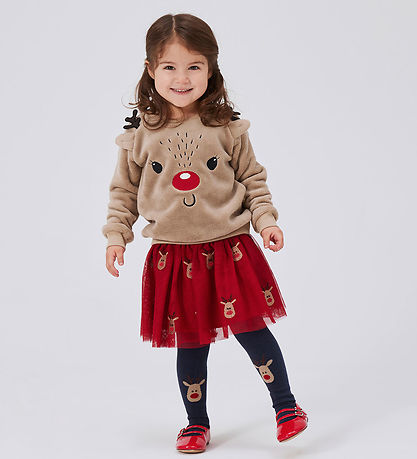 Name It Strømpebukser - NmfVichristmas - 2-pak - Dark Sapphire/J