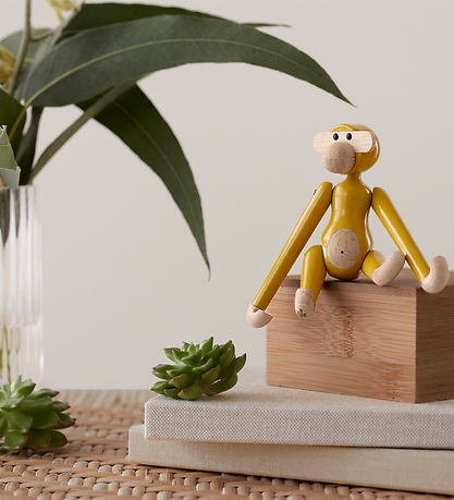 Kay Bojsen Træfigur - Abe - Vintage - Mini - Gul