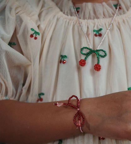 Konges Sløjd Smykkesæt - Armbånd/Halskæde - Cherry