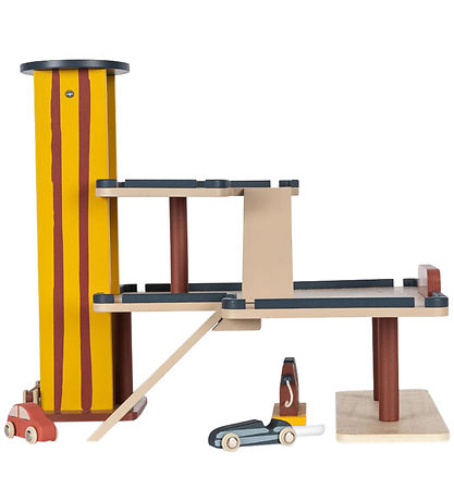Konges Sløjd Legetøj - Træ - Garage - Multi