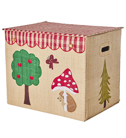 Rice Opbevaringskurv - Raffia - XL - Happy Forest Theme