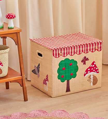 Rice Opbevaringskurv - Raffia - XL - Happy Forest Theme