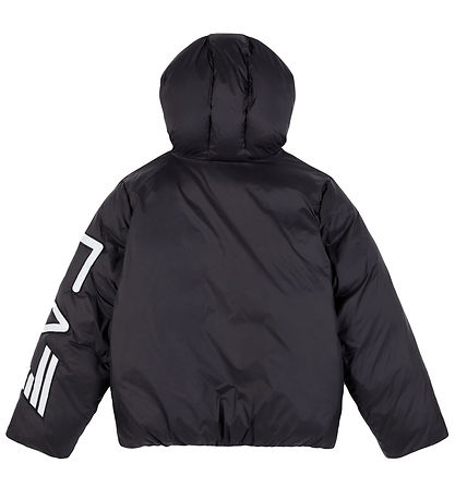 EA7 Dynejakke - Armani Blue m. Hvid