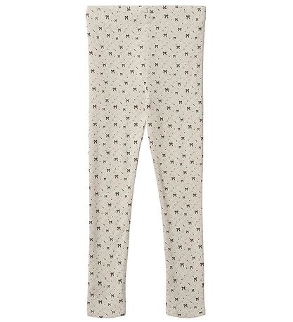 Fliink Leggings - Kelly - Sandshell m. Sløjfer