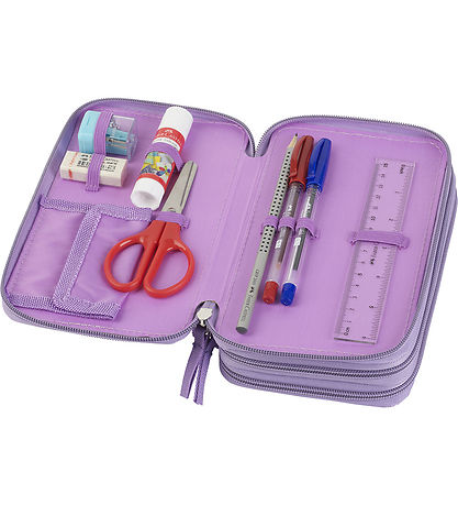 Faber-Castell Penalhus m. Indhold - Unicorn - Lilla