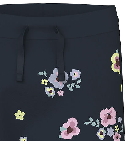 Name It Bukser - NbfVandora - Dark Sapphire/Flowers