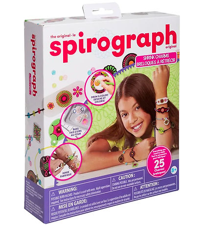 Spirograph Kreasæt - 25 dele - Shrink Charms
