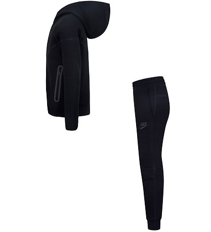 Nike Sweatsæt - Tech - Cardigan/Sweatpants - Sort