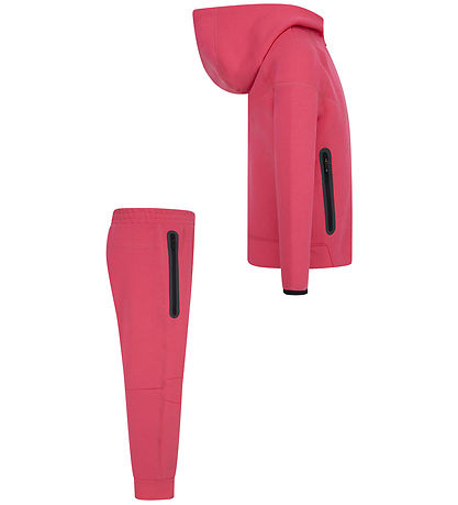 Nike Sweatsæt - Tech - Cardigan/Sweatpants - Aster Pink