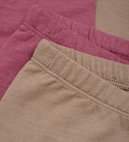 Minymo Leggings - 2-pak - Apple Butter