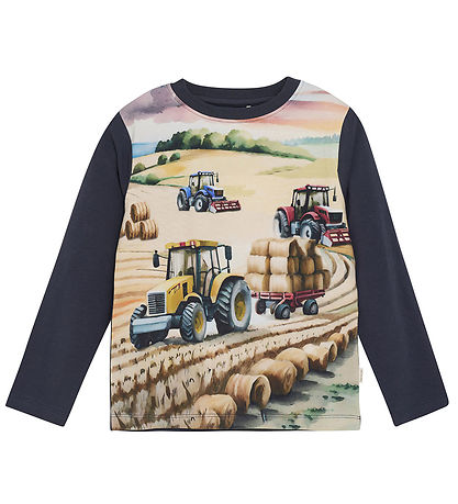 Minymo Bluse - Blue Nights m. Print