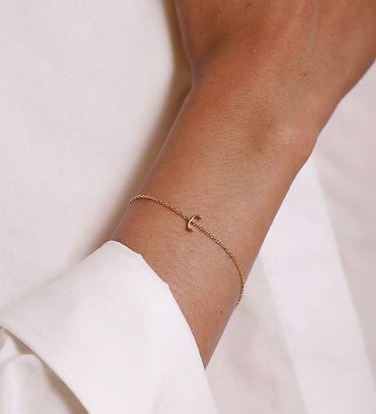 Design Letters Armbånd - C - 18K Guldbelagt