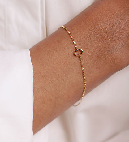 Design Letters Armbånd - O - 18K Guldbelagt
