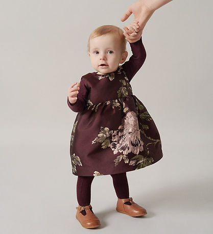 MarMar Kjole - Daelyna - Deep Mulberry Jacquard