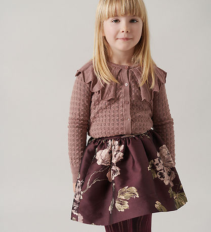 MarMar Nederdel - Sunita - Deep Mulberry Jacquard
