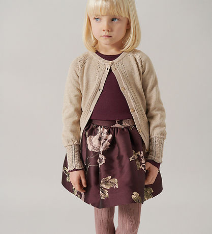 MarMar Nederdel - Sunita - Deep Mulberry Jacquard