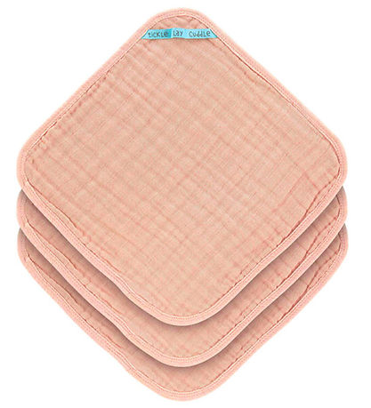 Lässig Vaskeklud - Musselin - 3-pak - Light Pink