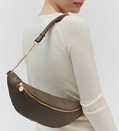 Rosemunde Skuldertaske - Taupe Brown/Gold