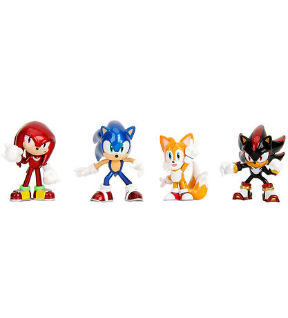 Jada Figurer - 4 stk - Sonic - 6,5 cm