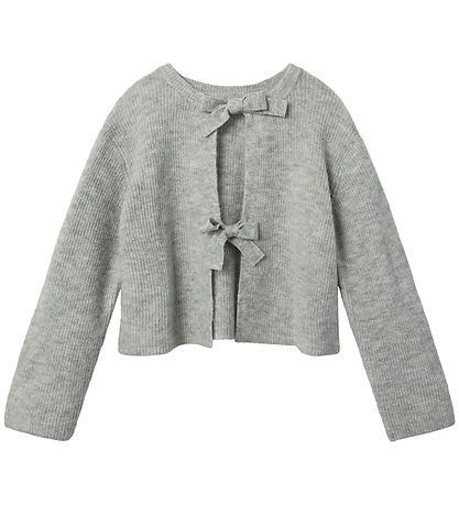 LMTD Bluse - Strik - NlfBowBack- Light Grey Melange