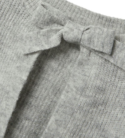 LMTD Bluse - Strik - NlfBowBack- Light Grey Melange