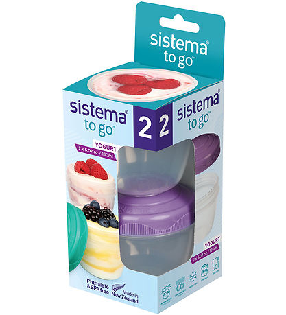 Sistema Beholdere - Yogurt 2-Pack - 150 ml - Turkis/Lilla